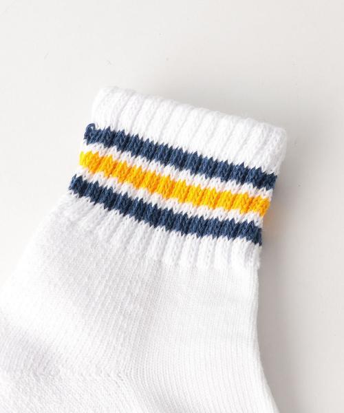 coen（コーエン）の「【お得な3足セット】カラーラインクォーターソックス（ソックス/靴下・メンズ・その他1・FREE）」の2枚目の写真