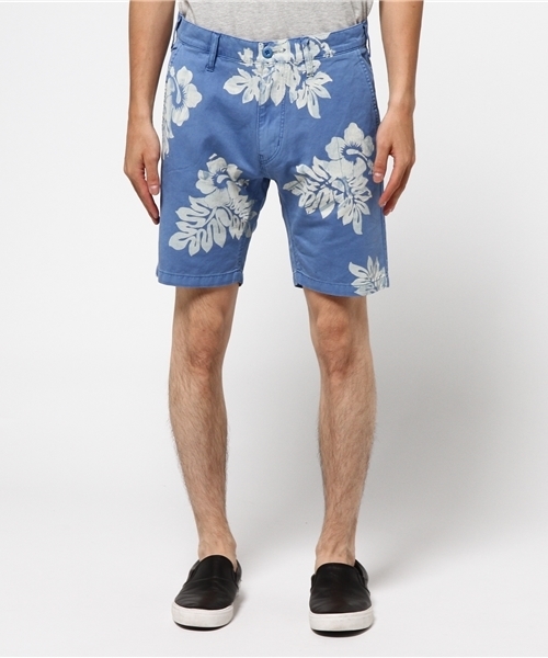 VENCEEXCHANGE（ヴァンスエクスチェンジ）の「ピケ製品染め花柄ショーツ    （その他パンツ・メンズ・ライトブルー/グリーン・SMALL/LARGE/MEDIUM）」の4枚目の写真