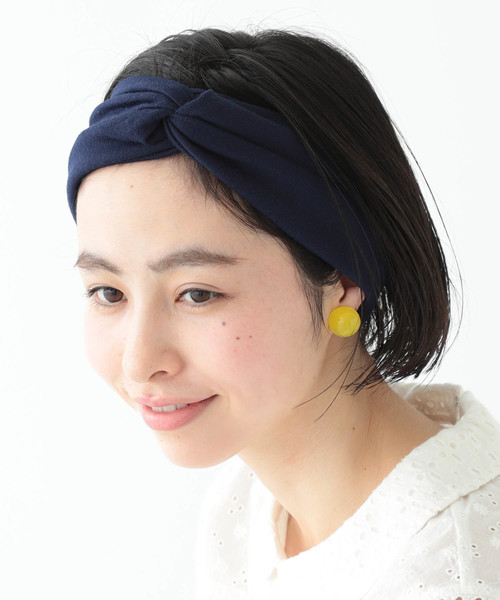 BEAMS BOY（ビームスボーイ）の「BEAMS BOY / ワイドターバン ヘアバンド（ヘアバンド・レディース・レッド系その他/ネイビー/グレー/オリーブ/ピンク/グリーン・ONE SIZE）」の4枚目の写真
