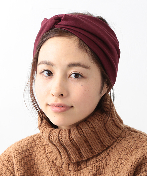 BEAMS BOY（ビームスボーイ）の「BEAMS BOY / ワイドターバン ヘアバンド（ヘアバンド・レディース・レッド系その他/ネイビー/グレー/オリーブ/ピンク/グリーン・ONE SIZE）」の6枚目の写真