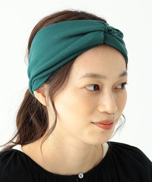 BEAMS BOY（ビームスボーイ）の「BEAMS BOY / ワイドターバン ヘアバンド（ヘアバンド・レディース・レッド系その他/ネイビー/グレー/オリーブ/ピンク/グリーン・ONE SIZE）」の3枚目の写真