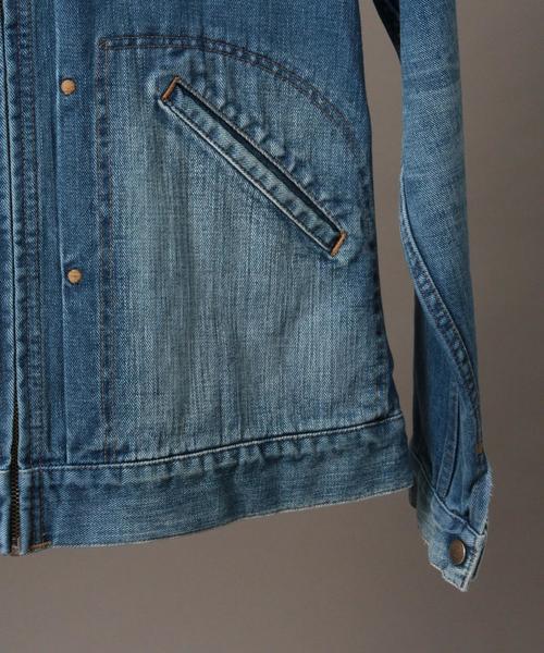 BEAUTY&YOUTH UNITED ARROWS(ビューティーアンドユースユナイテッドアローズ)の「【別注】 <METAPHORE × Wrangler> USED JKT/デニムジャケット◆(デニムジャケット・メンズ・ライトブルー・1/2/3)」の4枚目の写真