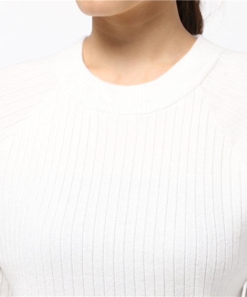 PLAIN CLOTHING（プレーンクロージング）の「S/Sニットカットソー【PLAIN CLOTHING】（Tシャツ/カットソー・レディース・ブラック/ホワイト/バーガンディー/グレー・FREE）」の9枚目の写真