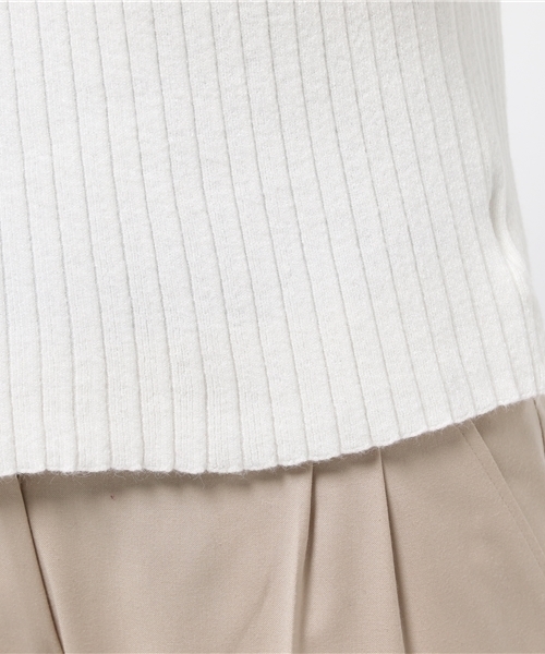 PLAIN CLOTHING（プレーンクロージング）の「S/Sニットカットソー【PLAIN CLOTHING】（Tシャツ/カットソー・レディース・ブラック/ホワイト/バーガンディー/グレー・FREE）」の6枚目の写真