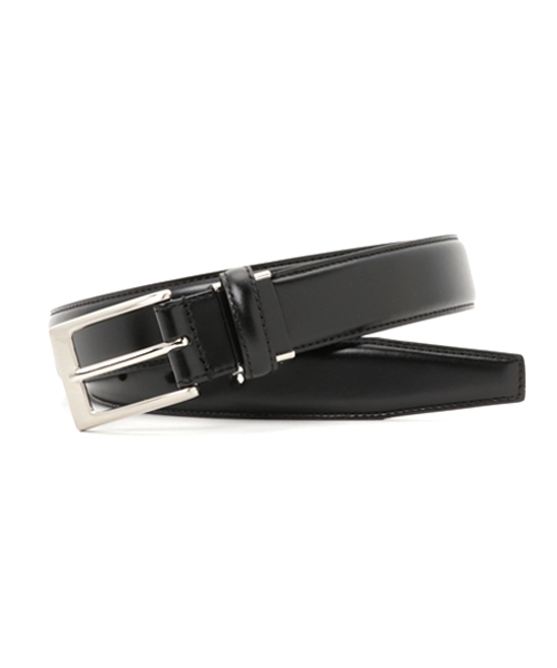 THE SUIT COMPANY（ザ・スーツカンパニー）の「シルバーバックルレザーベルト（ベルト・メンズ・ライトブラウン/ブラック/ブラウン/ダークブラウン・FREE）」の2枚目の写真