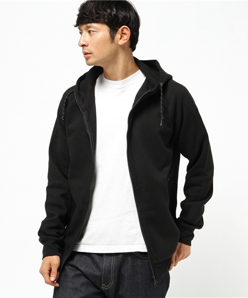 OUTDOOR PRODUCTS（アウトドアプロダクツ）の「OUTDOOR PRODUCTS ZIP PARKA ジップパーカー（パーカー・メンズ・ネイビー/ブラック/ヘザーグレー・X-LARGE/MEDIUM/LARGE）」の6枚目の写真