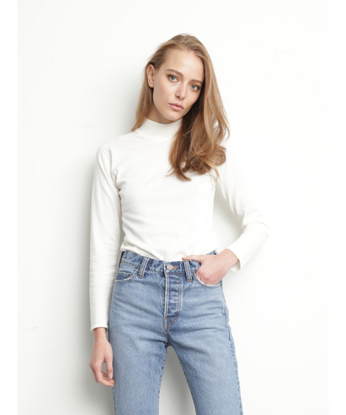 Mila Owen（ミラオーウェン）の「ハイネックニット（ニット/セーター・レディース・ホワイト/ピンク/グレー・FREE）」の5枚目の写真