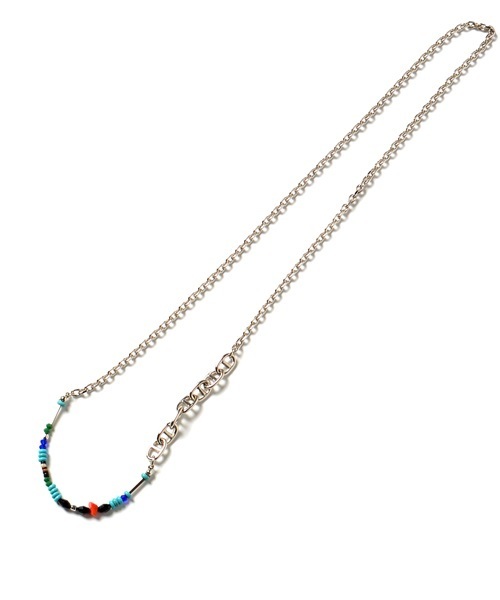 SHIPS JET BLUE（シップスジェットブルー）の「SHIPS JET BLUE: ストーンチェーンネックレス■（ネックレス・メンズ・グリーン/レッド/ブラック/ライトブルー・ONE SIZE）」の9枚目の写真