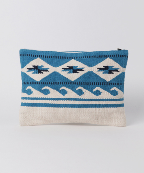 Kahiko（カヒコ）の「【Kahiko】ヴィンテージ調ウェーブクラッチバッグ（クラッチバッグ・レディース・ホワイト/ブルー・FREE）」の8枚目の写真