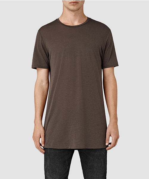 ALLSAINTS（オールセインツ）の「TOWER CREW T-SHIRT（Tシャツ/カットソー・メンズ・ブルー/ブラウン/ブラック・SMALL/X-SMALL/LARGE）」の3枚目の写真