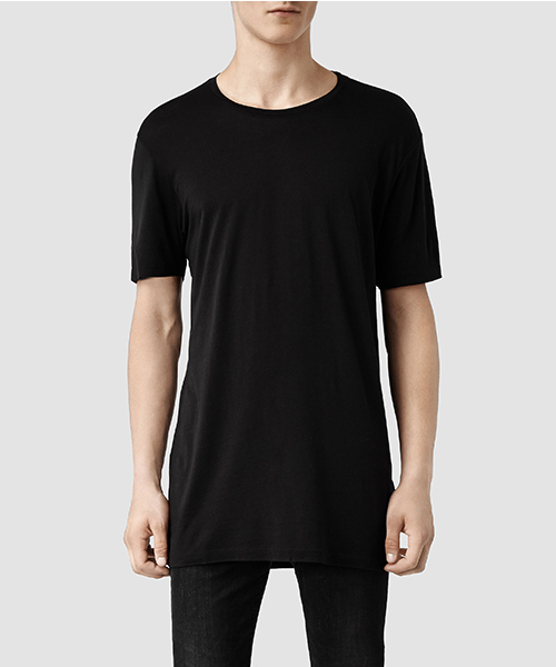 ALLSAINTS（オールセインツ）の「TOWER CREW T-SHIRT（Tシャツ/カットソー・メンズ・ブルー/ブラウン/ブラック・SMALL/X-SMALL/LARGE）」の2枚目の写真