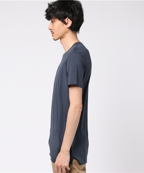 ALLSAINTS（オールセインツ）の「TOWER CREW T-SHIRT（Tシャツ/カットソー・メンズ・ブルー/ブラウン/ブラック・SMALL/X-SMALL/LARGE）」の4枚目の写真
