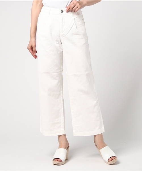 Honeys(ハニーズ)の「デニムワイドロング丈(デニムパンツ・レディース・ライトブルー/オフホワイト/ブルー・M/L/SS/LL/S)」の2枚目の写真