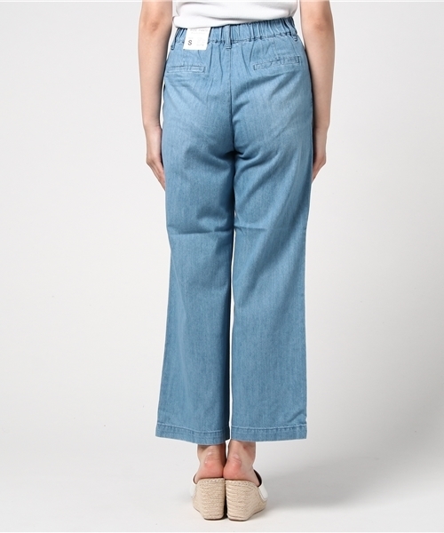 Honeys(ハニーズ)の「デニムワイドロング丈(デニムパンツ・レディース・ライトブルー/オフホワイト/ブルー・M/L/SS/LL/S)」の10枚目の写真
