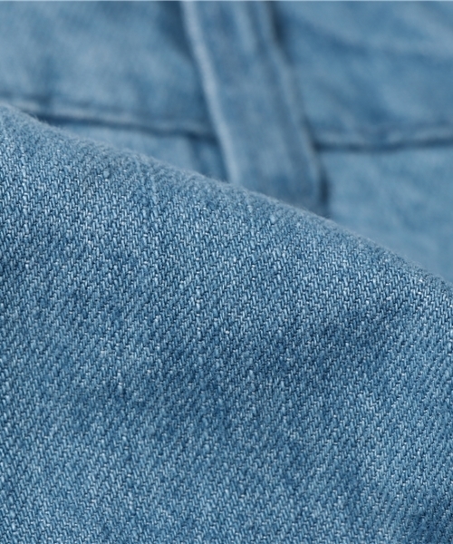 Honeys(ハニーズ)の「デニムワイドロング丈(デニムパンツ・レディース・ライトブルー/オフホワイト/ブルー・M/L/SS/LL/S)」の9枚目の写真