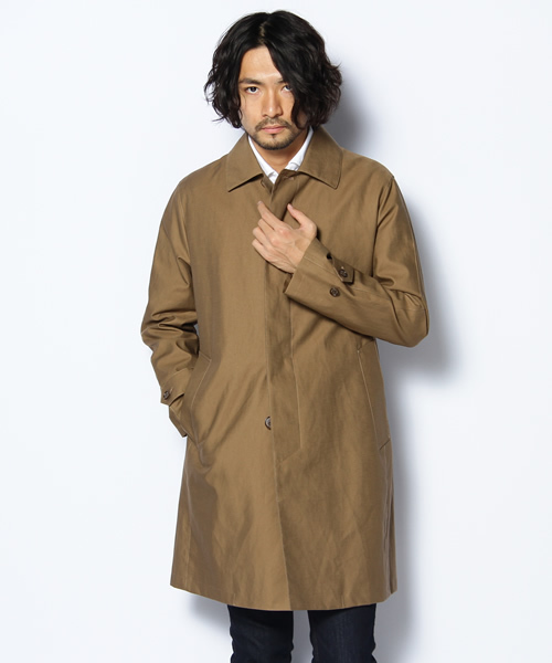 UNITED ARROWS(ユナイテッドアローズ)の「UA コットンボンディングステンカラーコート◆(ステンカラーコート・メンズ・ブラック/ダークグレー/ベージュ/ネイビー・SMALL/MEDIUM/LARGE/X-LARGE)」の3枚目の写真