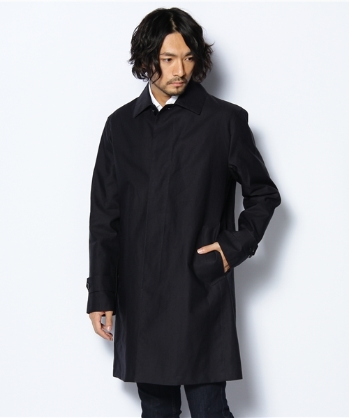 UNITED ARROWS(ユナイテッドアローズ)の「UA コットンボンディングステンカラーコート◆(ステンカラーコート・メンズ・ブラック/ダークグレー/ベージュ/ネイビー・SMALL/MEDIUM/LARGE/X-LARGE)」の4枚目の写真