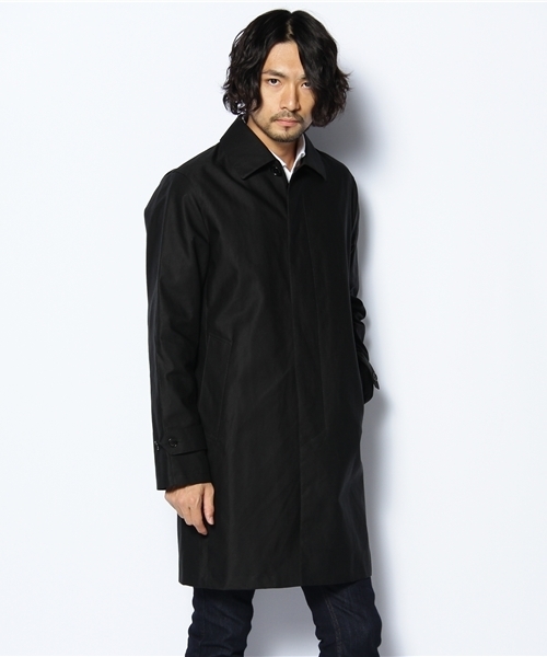 UNITED ARROWS(ユナイテッドアローズ)の「UA コットンボンディングステンカラーコート◆(ステンカラーコート・メンズ・ブラック/ダークグレー/ベージュ/ネイビー・SMALL/MEDIUM/LARGE/X-LARGE)」の1枚目の写真