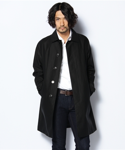 UNITED ARROWS(ユナイテッドアローズ)の「UA コットンボンディングステンカラーコート◆(ステンカラーコート・メンズ・ブラック/ダークグレー/ベージュ/ネイビー・SMALL/MEDIUM/LARGE/X-LARGE)」の7枚目の写真