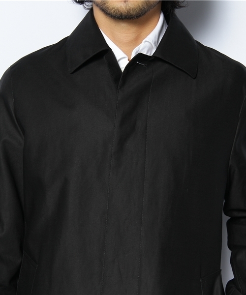 UNITED ARROWS(ユナイテッドアローズ)の「UA コットンボンディングステンカラーコート◆(ステンカラーコート・メンズ・ブラック/ダークグレー/ベージュ/ネイビー・SMALL/MEDIUM/LARGE/X-LARGE)」の8枚目の写真