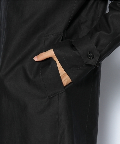 UNITED ARROWS(ユナイテッドアローズ)の「UA コットンボンディングステンカラーコート◆(ステンカラーコート・メンズ・ブラック/ダークグレー/ベージュ/ネイビー・SMALL/MEDIUM/LARGE/X-LARGE)」の9枚目の写真