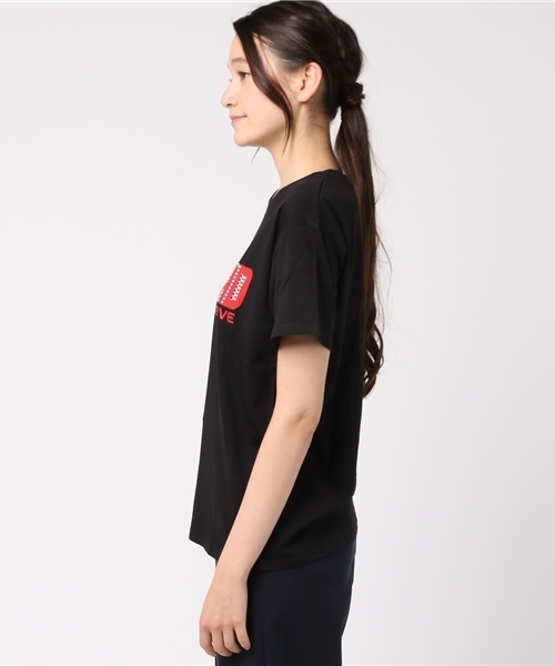 WEGO（ウィゴー）の「WEGO/グリッターロゴプリントカットソー（Tシャツ/カットソー・レディース・サックスブルー/ブラック・FREE）」の4枚目の写真