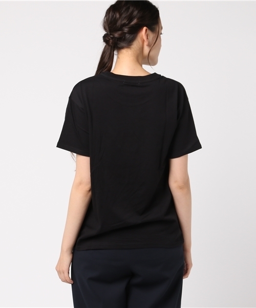 WEGO（ウィゴー）の「WEGO/グリッターロゴプリントカットソー（Tシャツ/カットソー・レディース・サックスブルー/ブラック・FREE）」の5枚目の写真