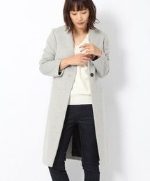 laboratory work | 【JAPAN QUALITY】ノーカラーチェスターコート(チェスターコート)