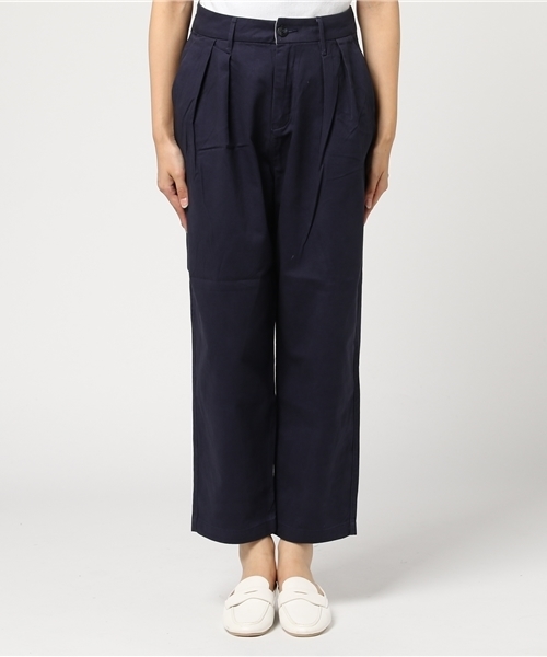 earth music&ecology（アースミュージックアンドエコロジー）の「USA COTTONチノパンツ(テーパード)（チノパンツ・レディース・ネイビー/ベージュ/カーキ・L/M/S）」の4枚目の写真