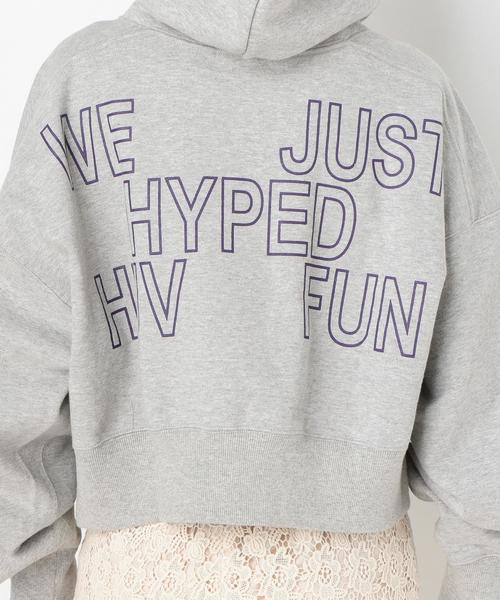 Another Edition(アナザーエディション)の「バックロゴパーカー(パーカー・レディース・ライトグレー/ワインレッド・FREE)」の13枚目の写真