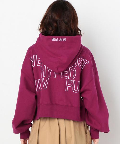 Another Edition(アナザーエディション)の「バックロゴパーカー(パーカー・レディース・ライトグレー/ワインレッド・FREE)」の14枚目の写真