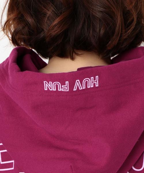 Another Edition(アナザーエディション)の「バックロゴパーカー(パーカー・レディース・ライトグレー/ワインレッド・FREE)」の16枚目の写真