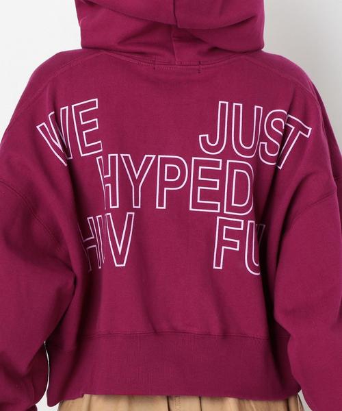 Another Edition(アナザーエディション)の「バックロゴパーカー(パーカー・レディース・ライトグレー/ワインレッド・FREE)」の9枚目の写真