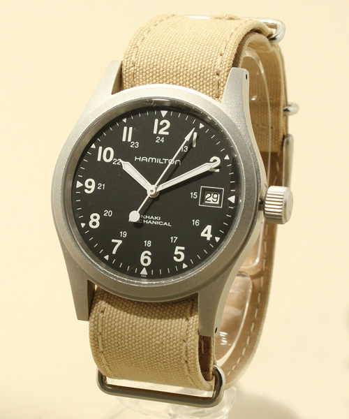 NANO universe（ナノユニバース）の「HAMILTON(ハミルトン)/ 別注 KHAKI FIELD メカ（アナログ腕時計・メンズ・ブラック/カーキ・FREE）」の11枚目の写真