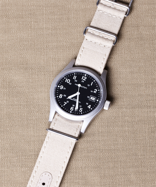 NANO universe（ナノユニバース）の「HAMILTON(ハミルトン)/ 別注 KHAKI FIELD メカ（アナログ腕時計・メンズ・ブラック/カーキ・FREE）」の12枚目の写真