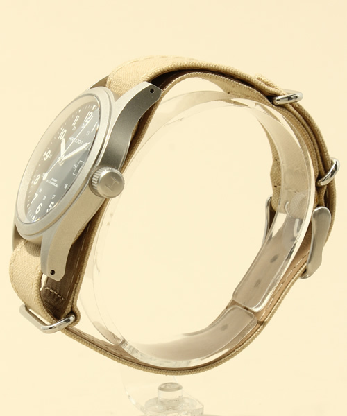 NANO universe（ナノユニバース）の「HAMILTON(ハミルトン)/ 別注 KHAKI FIELD メカ（アナログ腕時計・メンズ・ブラック/カーキ・FREE）」の10枚目の写真