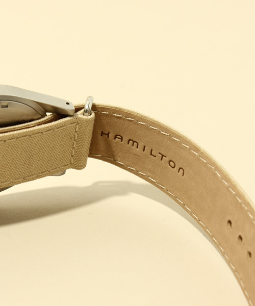 NANO universe（ナノユニバース）の「HAMILTON(ハミルトン)/ 別注 KHAKI FIELD メカ（アナログ腕時計・メンズ・ブラック/カーキ・FREE）」の5枚目の写真