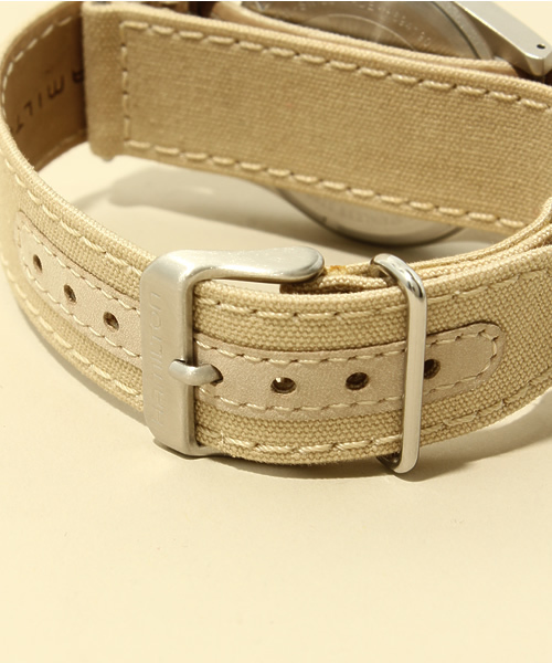 NANO universe（ナノユニバース）の「HAMILTON(ハミルトン)/ 別注 KHAKI FIELD メカ（アナログ腕時計・メンズ・ブラック/カーキ・FREE）」の6枚目の写真