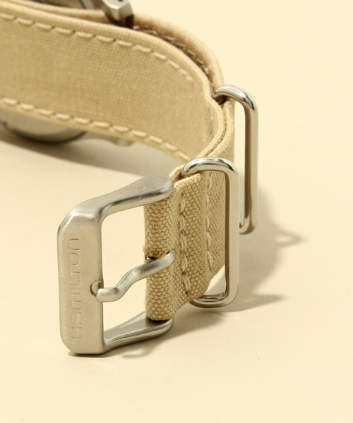 NANO universe（ナノユニバース）の「HAMILTON(ハミルトン)/ 別注 KHAKI FIELD メカ（アナログ腕時計・メンズ・ブラック/カーキ・FREE）」の7枚目の写真