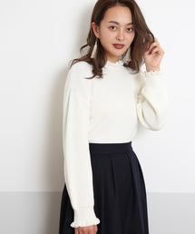 FREE'S MART | 畦フリルミニハイネックニット(ニット/セーター)