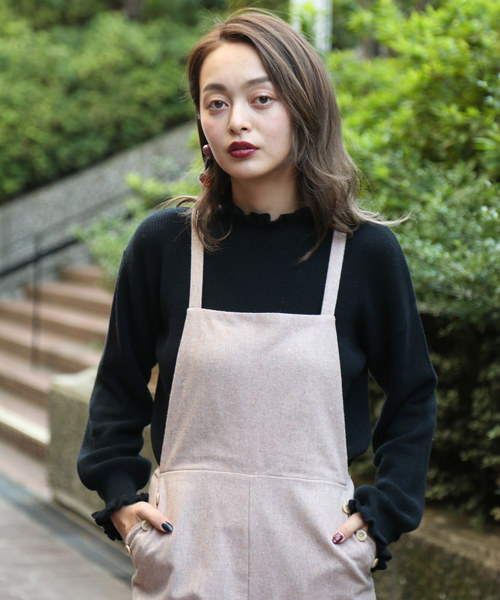 FREE'S MART(フリーズマート)の「畦フリルミニハイネックニット(ニット/セーター・レディース・ホワイト/ブラック/ピンク/ホワイト系その他・FREE)」の3枚目の写真