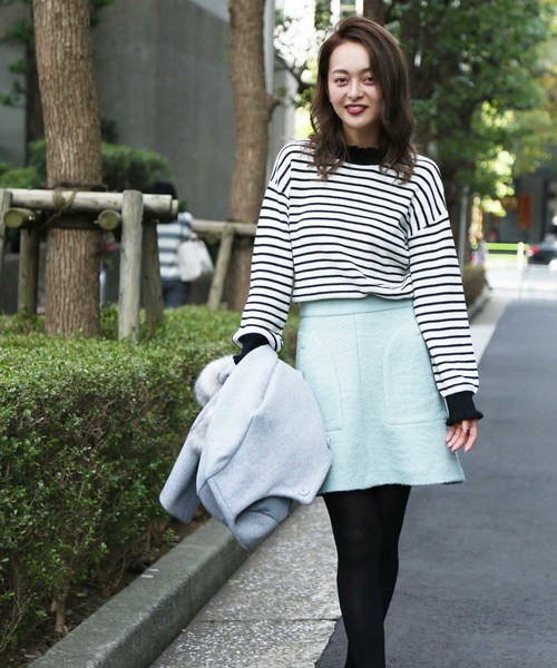 FREE'S MART(フリーズマート)の「畦フリルミニハイネックニット(ニット/セーター・レディース・ホワイト/ブラック/ピンク/ホワイト系その他・FREE)」の10枚目の写真