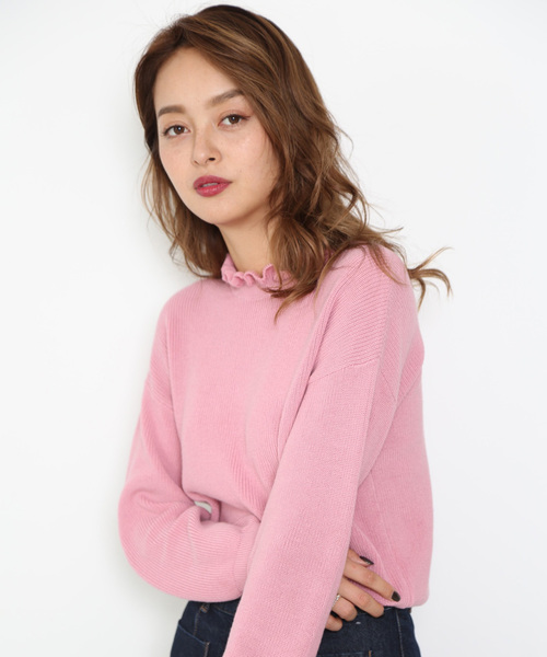 FREE'S MART(フリーズマート)の「畦フリルミニハイネックニット(ニット/セーター・レディース・ホワイト/ブラック/ピンク/ホワイト系その他・FREE)」の21枚目の写真