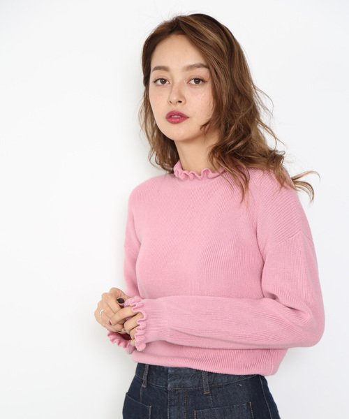 FREE'S MART(フリーズマート)の「畦フリルミニハイネックニット(ニット/セーター・レディース・ホワイト/ブラック/ピンク/ホワイト系その他・FREE)」の22枚目の写真