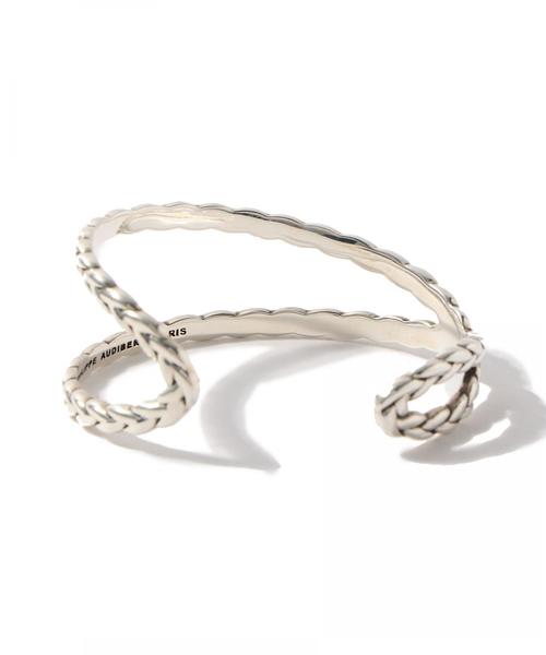 PHILIPPE AUDIBERT（フィリップ オーディベール）の「【WEB限定】◎PHILIPPE AUDIBERT ツイストクロスブレス SIL / Fillan bracelet / フィリップオーディベール（ブレスレット・レディース・シルバー・ﾌﾘ-）」の2枚目の写真