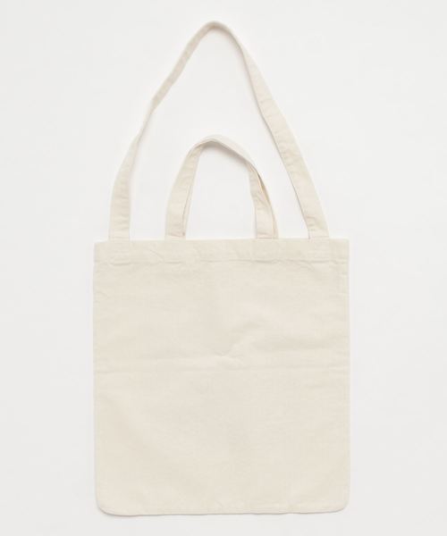 Sync.(スィンク)の「Sync.【D*FACE】HERRINGBONE 2WAY TOTE BAG "HATE"(トートバッグ・メンズ・オフホワイト/オリーブ・FREE)」の3枚目の写真