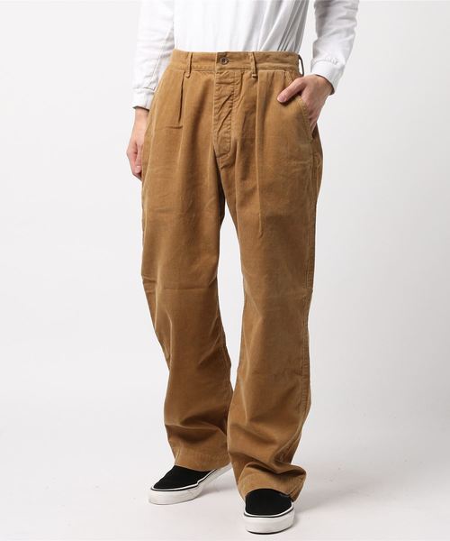 NECESSARY or UNNECESSARY(ネセサリーオアアンネセサリー)の「NECESSARY or UNNECESSARY / ワイド コーデュロイ パンツ <MEN>(その他パンツ・メンズ・ブラウン/ブルー・30inch/32inch)」の4枚目の写真