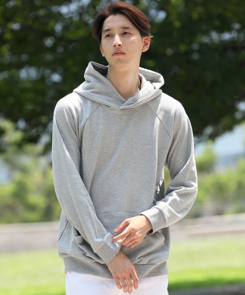 TopIsm（トップイズム）の「ビッグシルエット バイオウォッシュ スウェトパーカー プルオーバー（パーカー・メンズ・カーキ/ブラック/グレー/ホワイト/ベージュ/ピンク・L/M）」の3枚目の写真