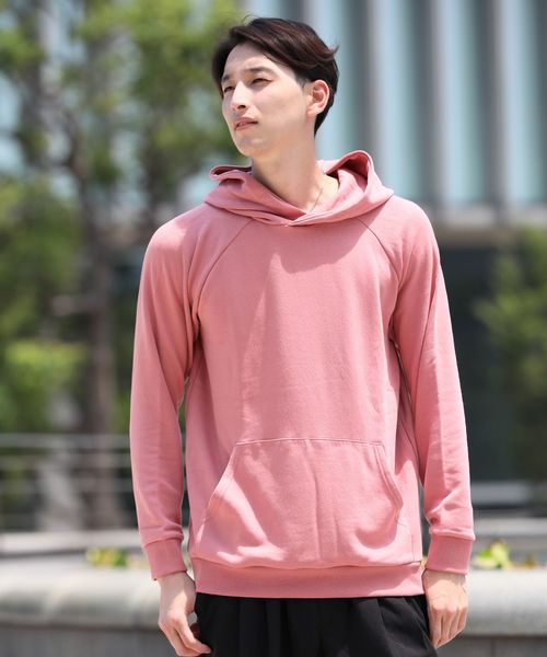 TopIsm（トップイズム）の「ビッグシルエット バイオウォッシュ スウェトパーカー プルオーバー（パーカー・メンズ・カーキ/ブラック/グレー/ホワイト/ベージュ/ピンク・L/M）」の6枚目の写真