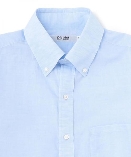 District UNITED ARROWS（ディストリクト ユナイテッドアローズ）の「＜District UNITED ARROWS（ディストリクト ユナイテッドアローズ）＞ ボタンダウン シャツ ◆（シャツ/ブラウス・メンズ・ホワイト/ライトブルー・38cm/39cm）」の4枚目の写真